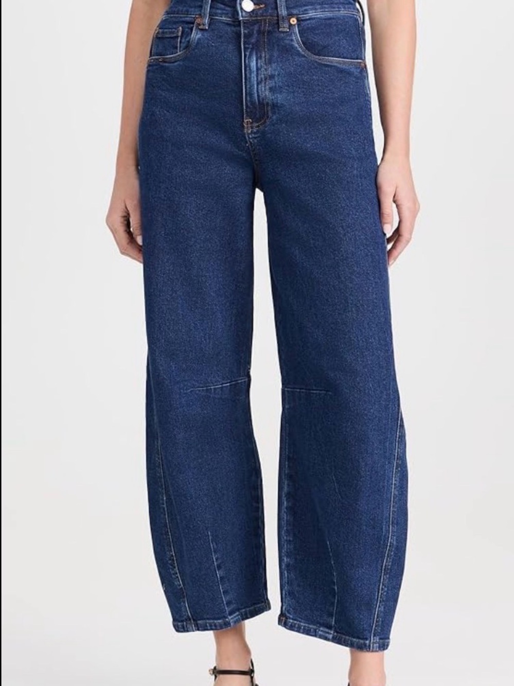 BLANKNYC The Franklin Dark Wash High Rise Barrel Leg Jeans - Size 26